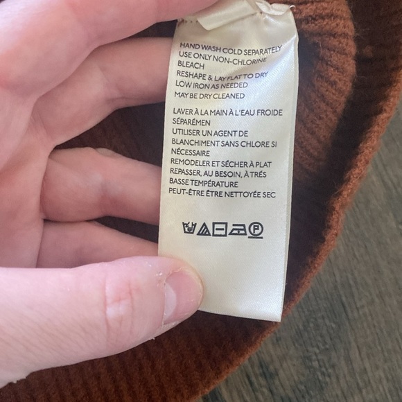 Free People Long Sleeve Slouchy oversized Ribbed Tunic Sweater turtleneck - Picture 6 of 7